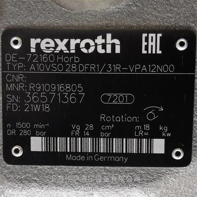 Rexroth excavator plunger pump high pressure A10VSO28DR/31R-PPA12N00 A10VSO28DR/32R-VPB121N00