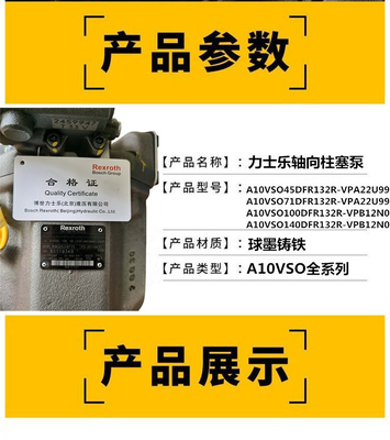 A10VSO100DRG/32L-PPB22U00 A10VSO100DRF1/32L-PPB22U99 Rexroth excavator high-pressure original plunger pump